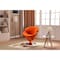 Manhattan Comfort Tulip Swivel Accent Chair Set of 5 in Multi Color White, Orange, Yellow, Green and Red 5-AC029 - alternate 6